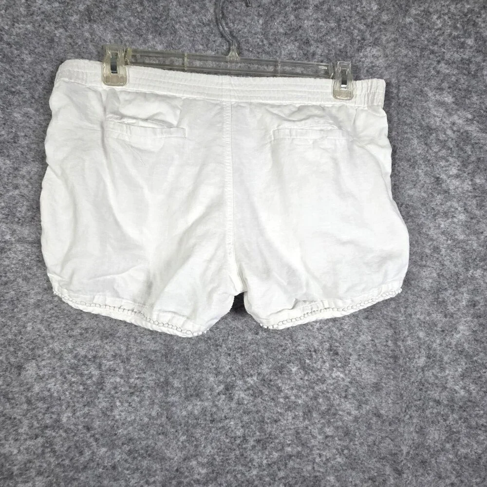 J. Crew Women's White Casual Shorts Size S Classic Preppy Summer Lightweight